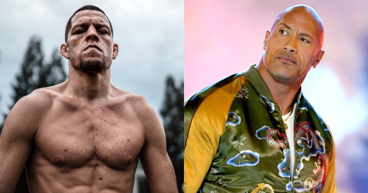 Nate Diaz and The Rock