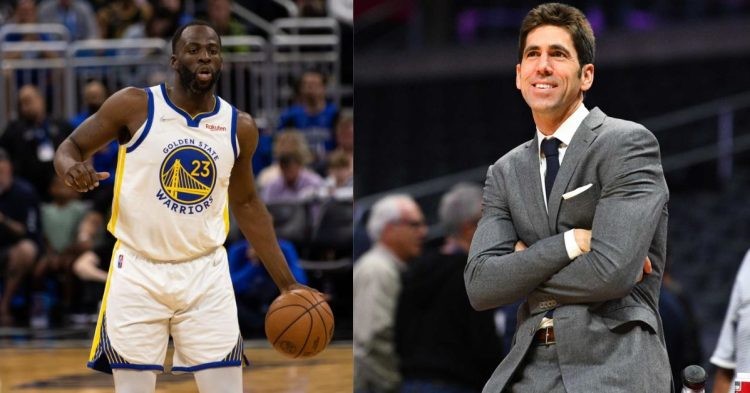 Draymond Green and Golden State Warriors GM Bob Myers