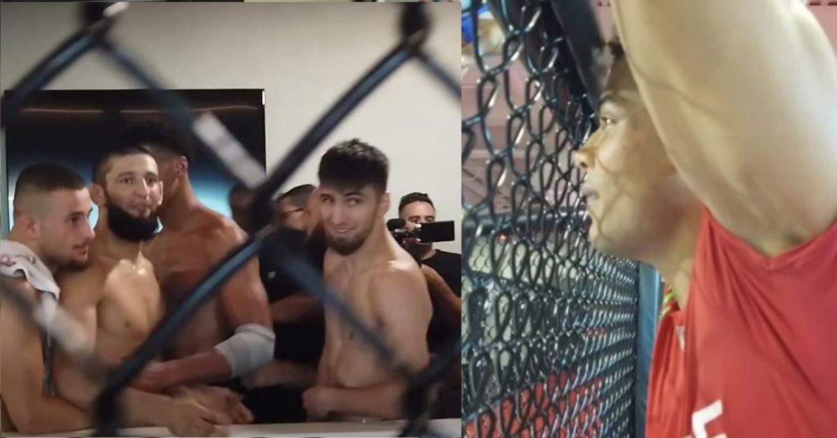 Paulo Costa and Khamzat Chimaev engages in a heated verbal altercation
