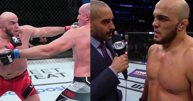 Ilir Latifi asks Mark Zuckerberg for a bonus in UFC Vegas 61 post fight interview