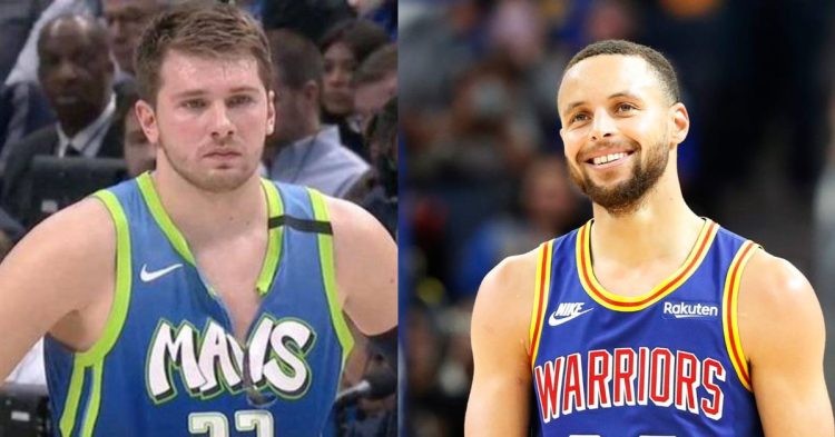 Stephen Curry and Luka Doncic