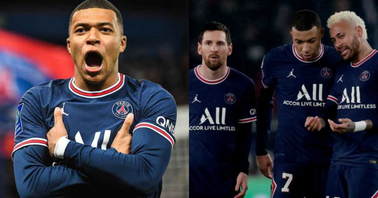Kylian Mbappe, Lionel Messi and Neymar