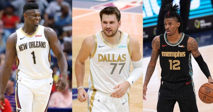 NBA South-West division contenders Zion Williamson, Luka Doncic and Ja Morant