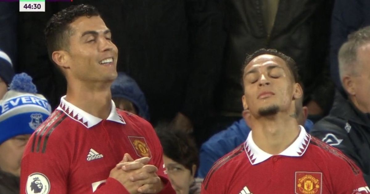 Cristiano Ronaldo and Anthony celebrating 