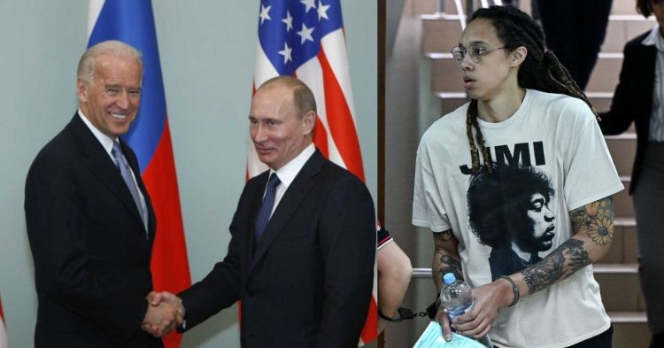 Brittney Griner, Joe Biden and Vladimir Putin