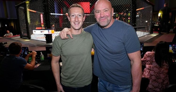 Dana White and Mark Zuckerberg