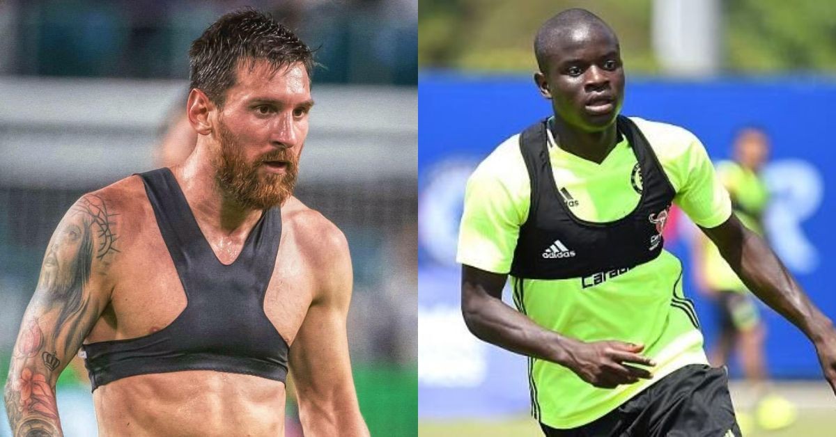 Men's soccer sports bras: Why are they wearing those GPS harnesses?