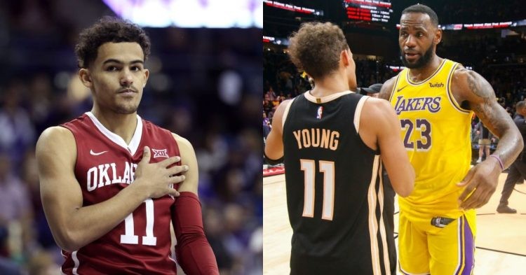 Trae Young and LeBron James