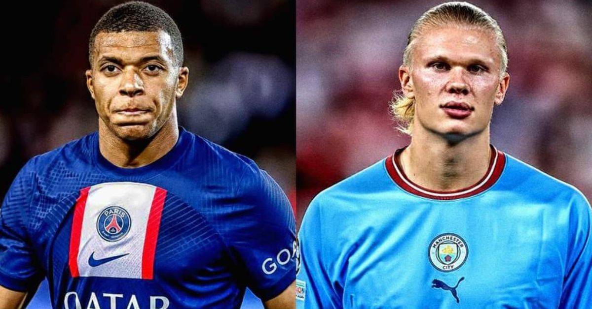 Kylian Mbappe and Erling Haaland 