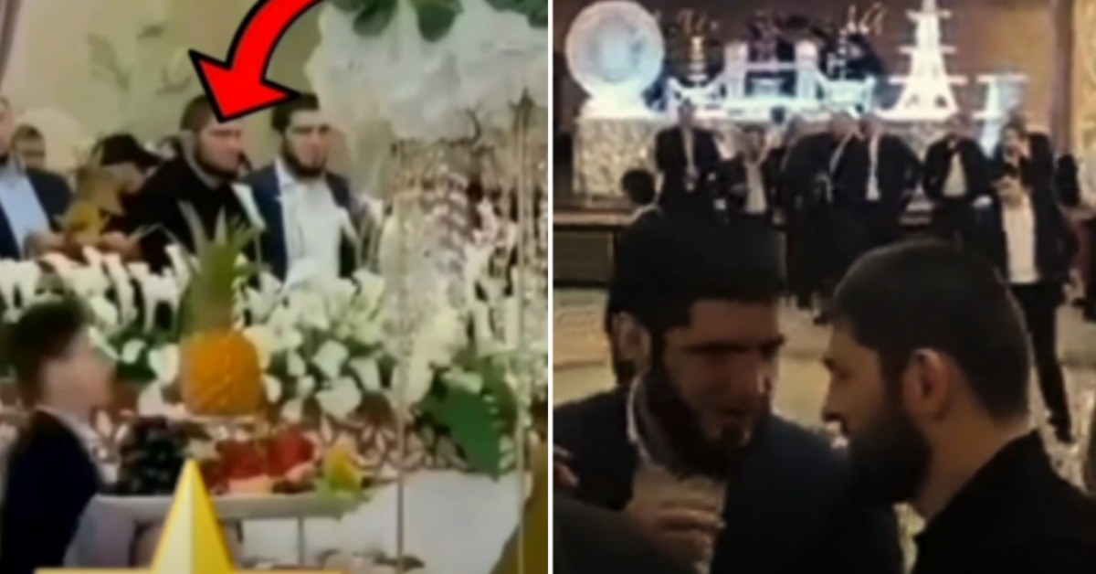 Khabib Nurmagomedov at Islam Makhachev's wedding