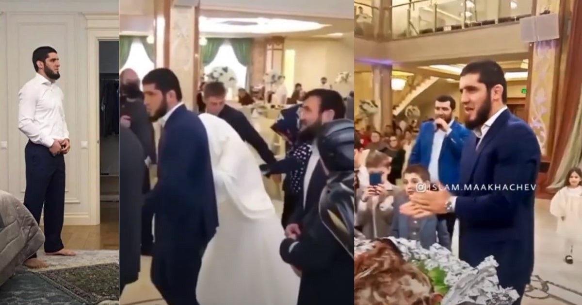 Islam Makhachev in his wedding