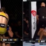 Karol Rosa illegal knee at UFC 280