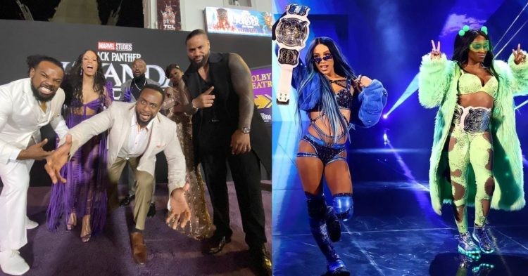 WWE Superstars Attends Premier of Black Panther Wakanda Forever.