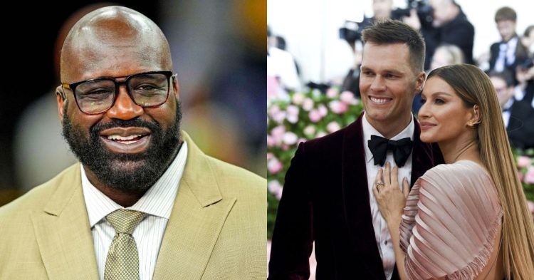 Shaquille O'Neal and Tom Brady