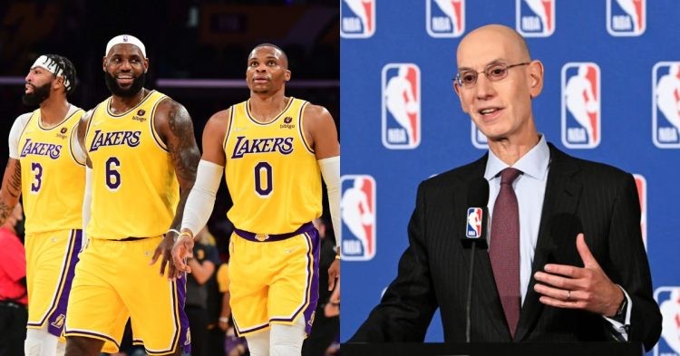 The LA Lakers and NBA Commissioner Adam Silver