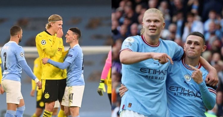 Phil Foden and Erling Haaland