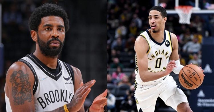 Brooklyn Nets' Kyrie Irving vs Indiana Pacers' Tyrese Haliburton