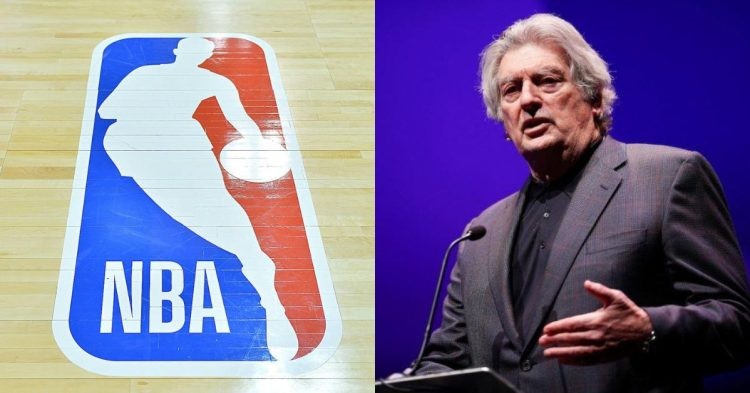 NBA logo and Alan Siegel