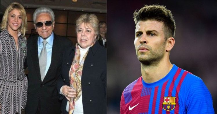 Gerard Pique, Shakira and her parents