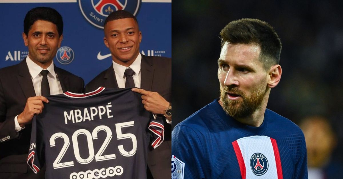 Kylian Mbappe and Messi