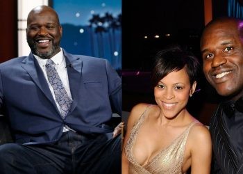 Shaquille O'Neal and his ex wife Shaunie
