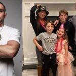 Frankie Edgar with his family