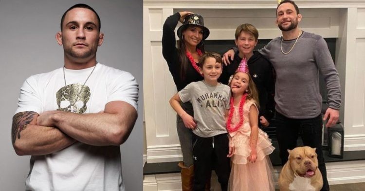 Frankie Edgar with his family
