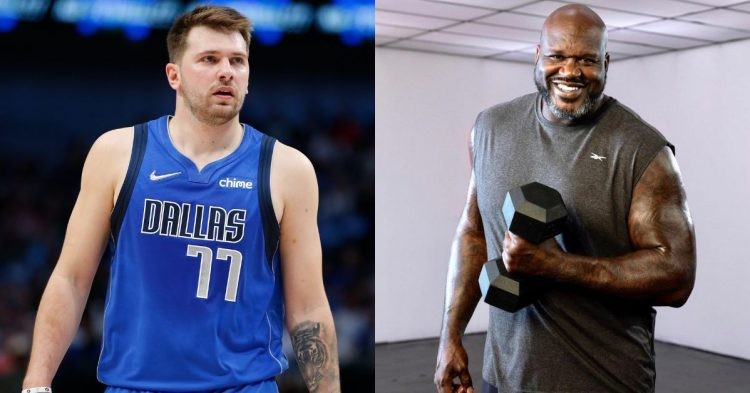 Luka Doncic and Shaquille O'Neal