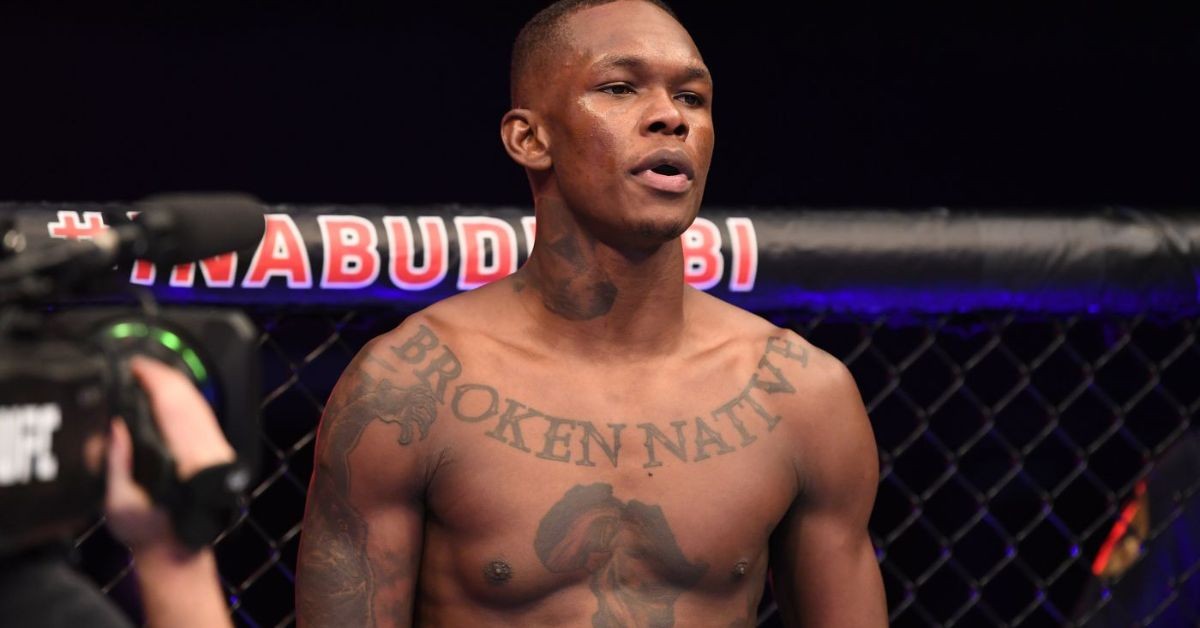 Israel Adesanya was accused of using steroids because of the right lump