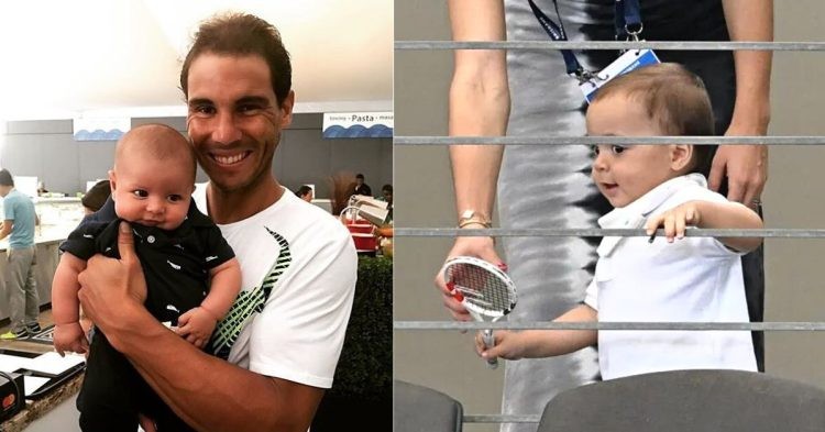 Rafael Nadal with his baby boy name