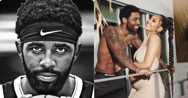 Kyrie Irving of the Brooklyn Nets and his fiancé Marlene Golden Wilkerson