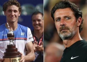 Holger Rune and Patrick Mouratoglou