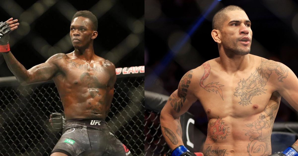 Adesanya and Pereira in the octagon.