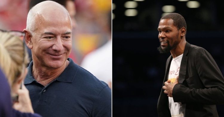 Jeff Bezos and Kevin Durant