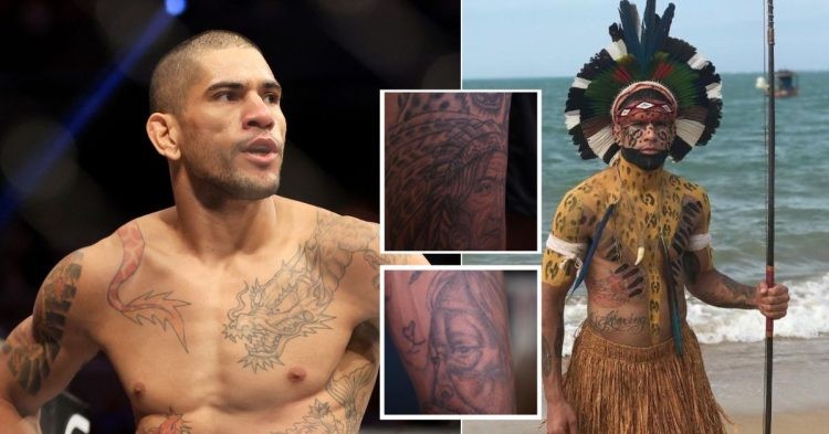 Alex Pereira tattoo signifying his indigenous roots