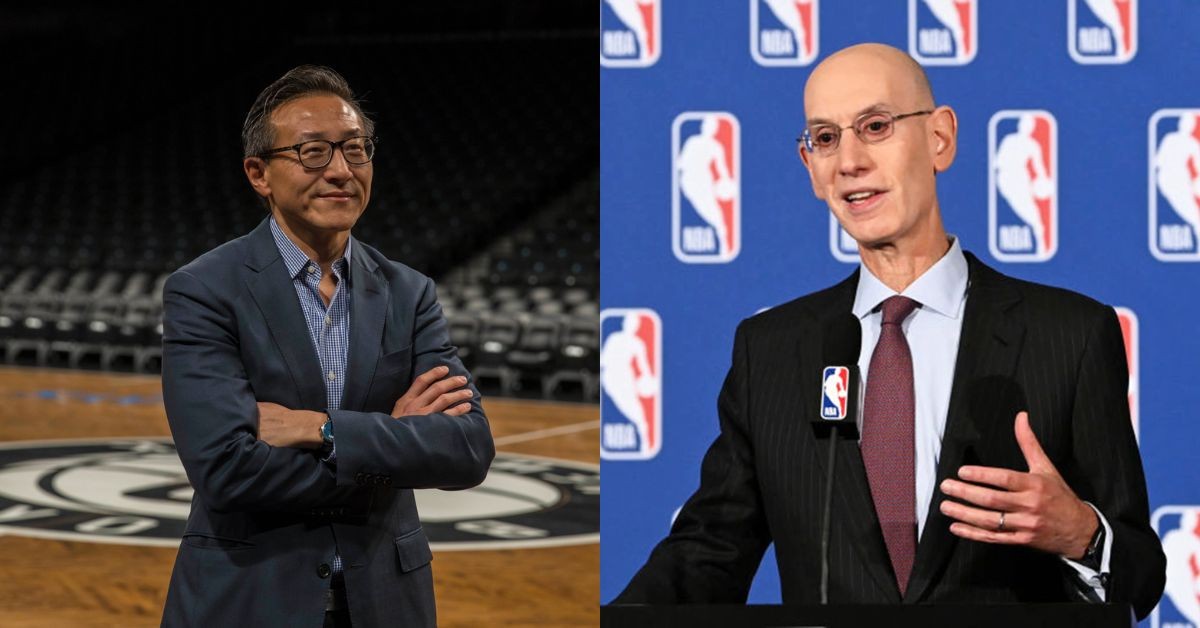 Joe Tsai and NBA Commissioner Adam Silver