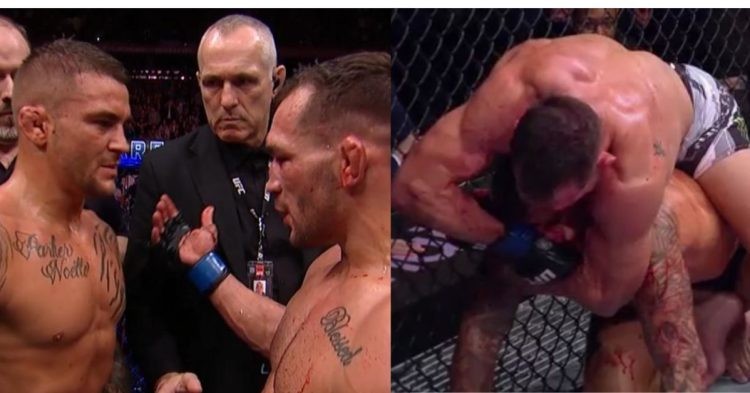 Dustin Poirier calls out Michael Chandler for his dirty tricks at UFC 281