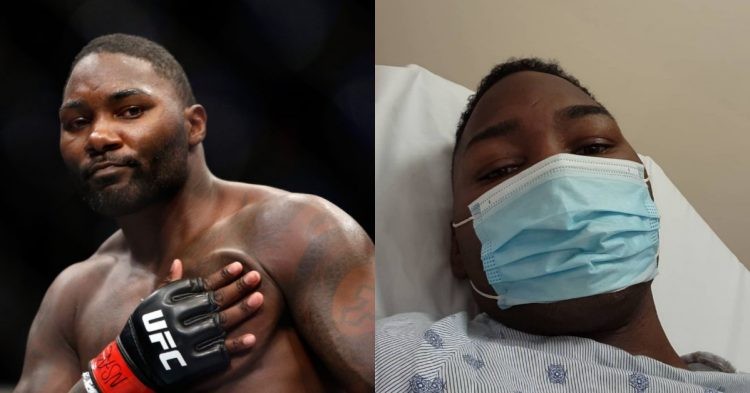 Anthony Johnson in the hospital