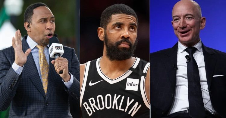 Stephen A.Smith, Kyrie Irving, and Jeff Bezos