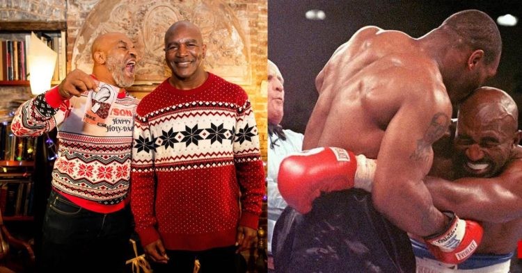 Mike Tyson teams up with Evander Holyfield to release cannabis gummies, 'Holy Ear' (Credit: Twitter)