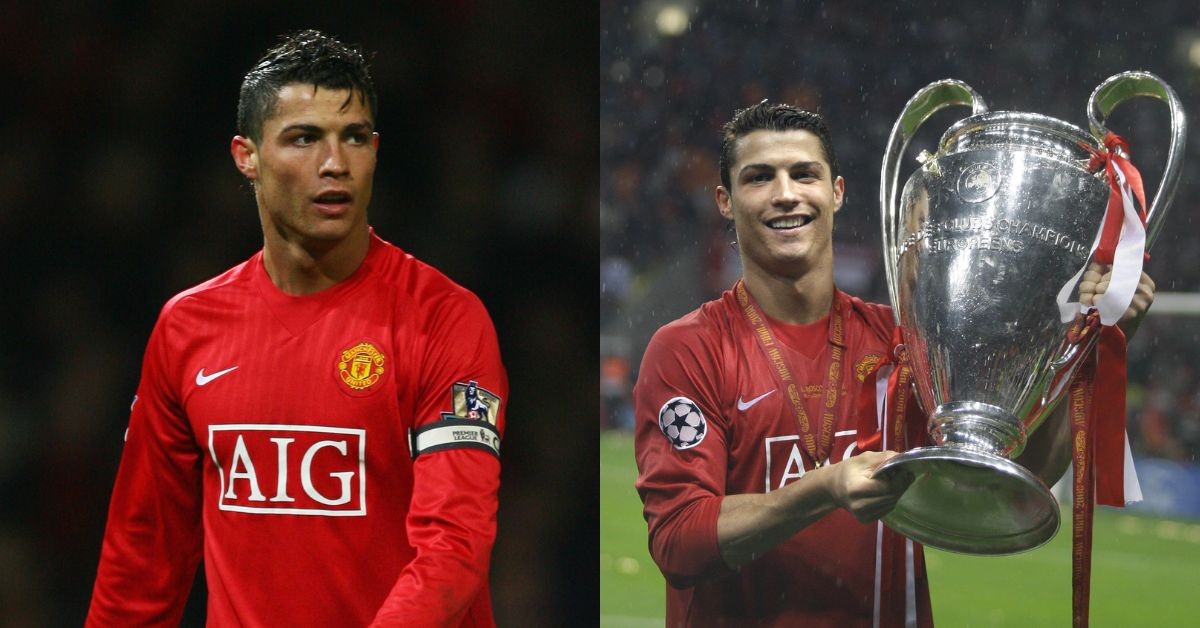 Cristiano Ronaldo for Manchester United in 2008