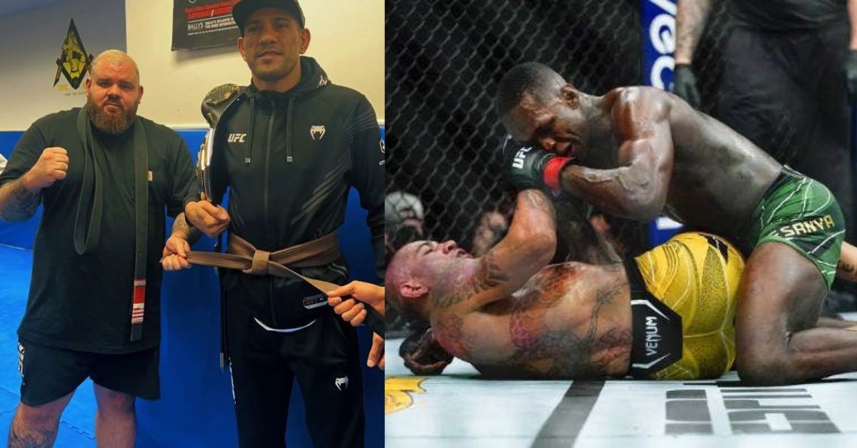 Alex Pereira gets trolled for getting BJJ brown belt after getting outwrestled by Israel Adesanya