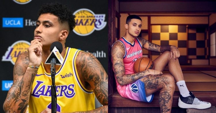 Kyle Kuzma of the Washington Wizards and from his time with the Los Angeles Lakers