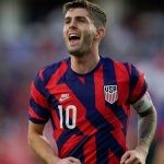 Christian Pulisic wearing the captain armband for USMNT (Credits Google)