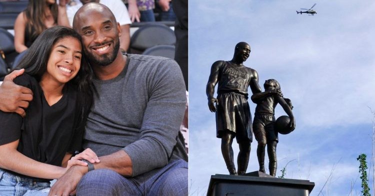Kobe Bryant and Gigi Bryant Statue