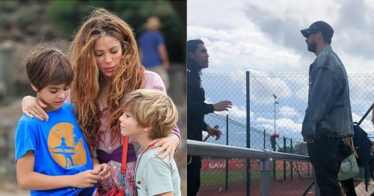 Shakira, Gerard Pique and their kids