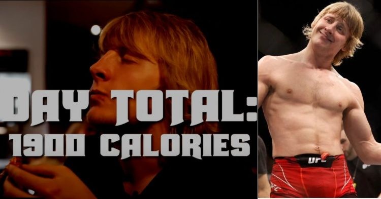 Paddy Pimblett total calorie intake during fight camp