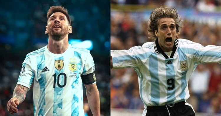 Lionel Messi and Gabriel Batistuta