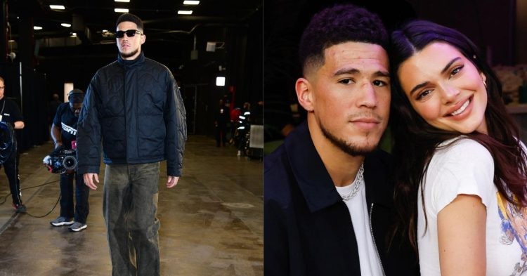 Devin Booker of the Phoenix Suns and Kendall Jenner
