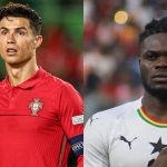 Cristiano Ronaldo in action for Portugal (left) and Thomas Partey for Ghana in World Cup 2022 qualifires (right) (Credits: Google, Frank Darkwah)